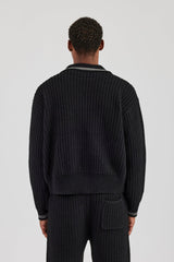 Knitted Harrington - Black