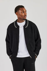 Knitted Harrington - Black