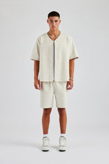 Woven Embroidered Baseball Shirt & Short Set