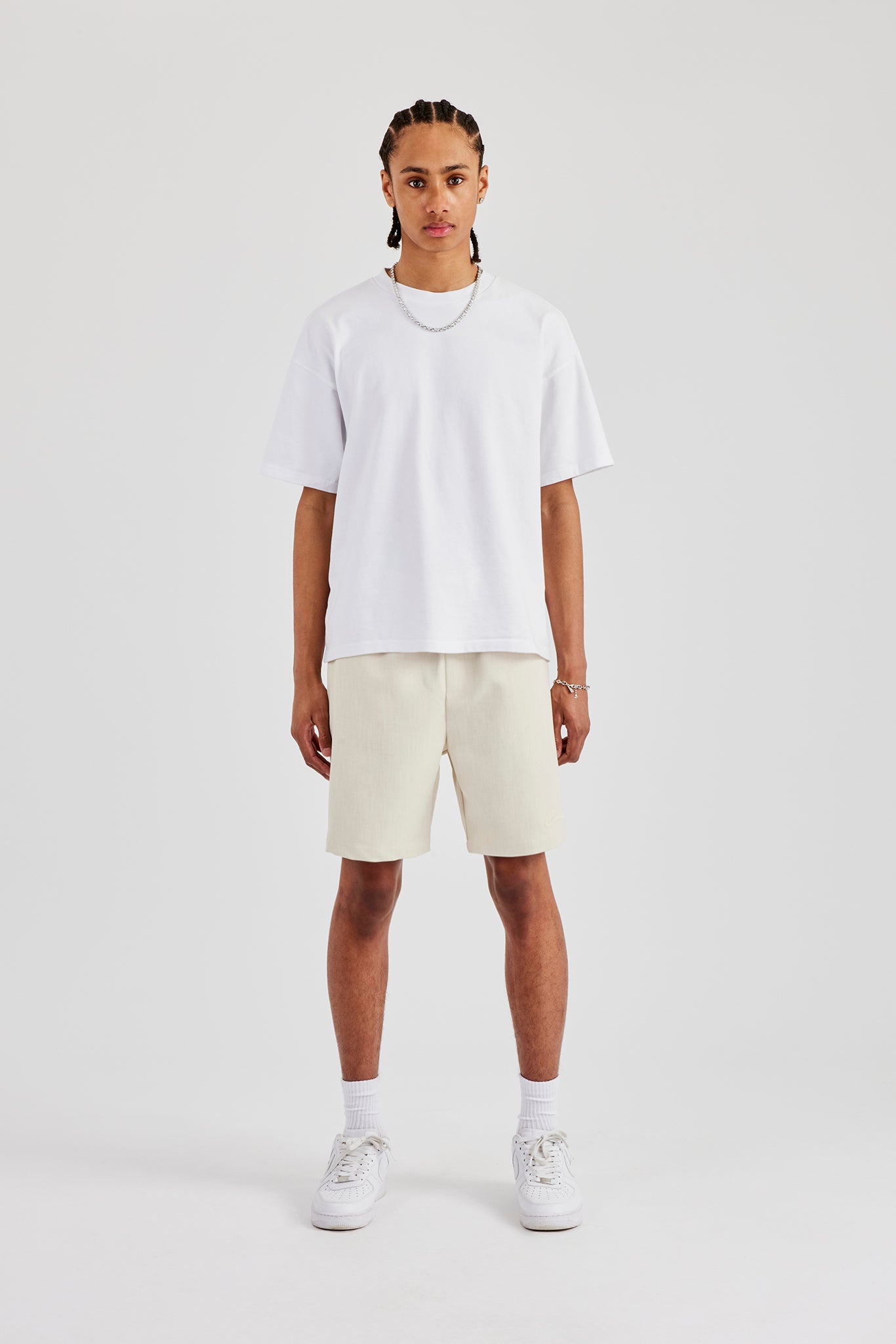 Woven Embroidered Short