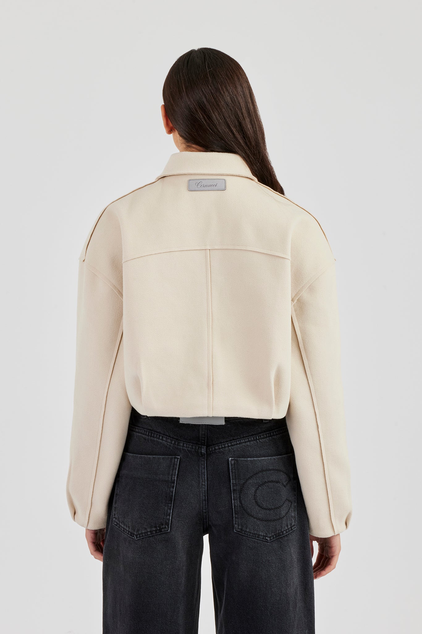 Wool Harrington Jacket - Off White