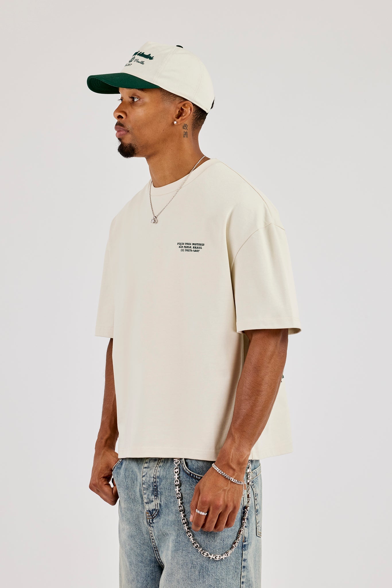 Sao Paulo Car Boxy T-Shirt - Off White