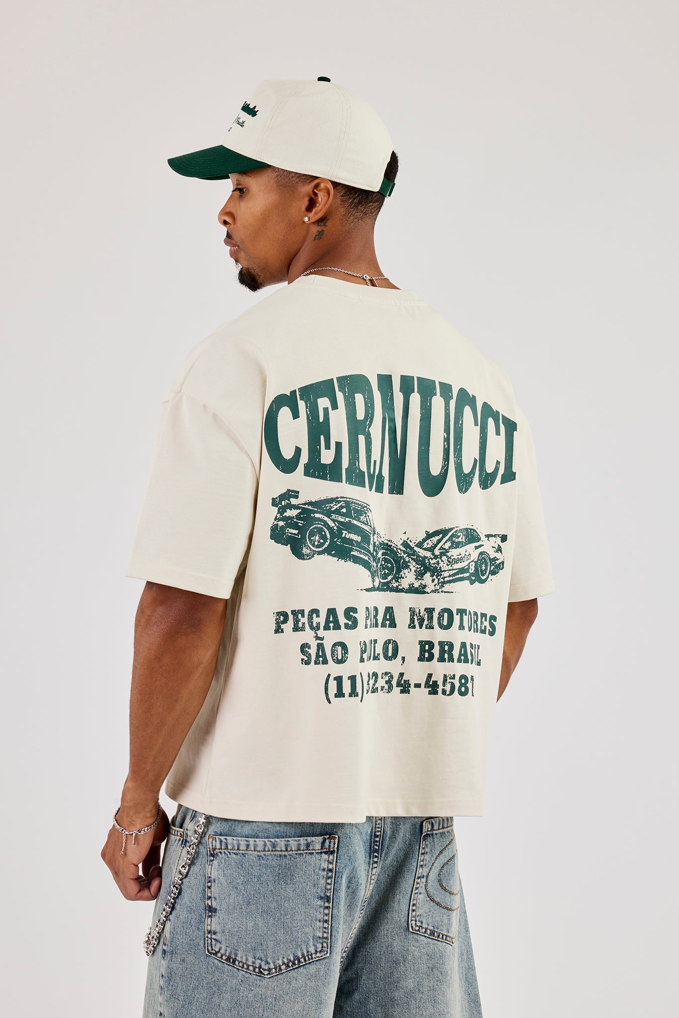 Sao Paulo Car Boxy T-Shirt - Off White