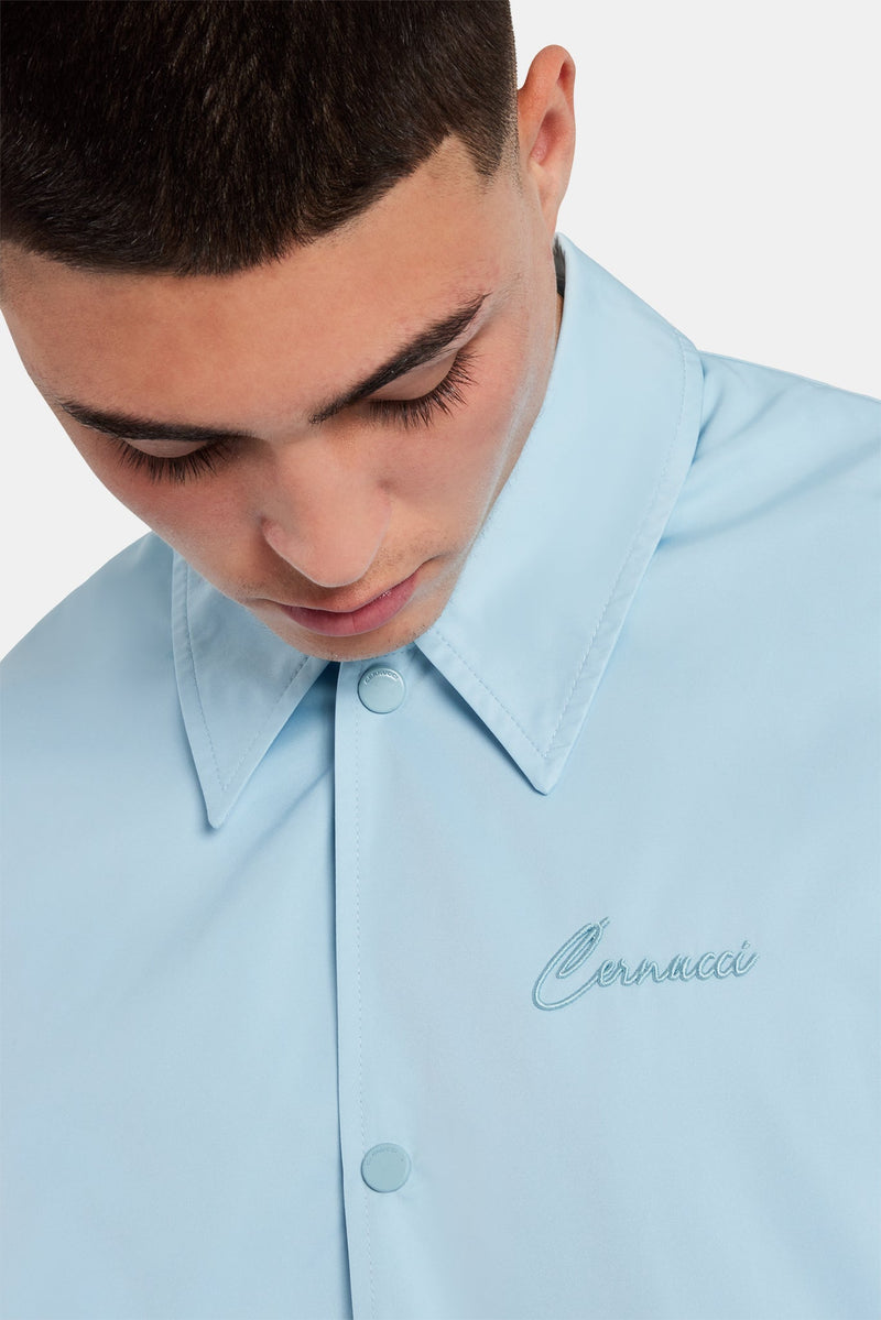 coach dress shirt Coach Jacket - Light Blue | Mens Outerwear