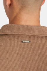 Heavyweight Textured Shirt - Mocha