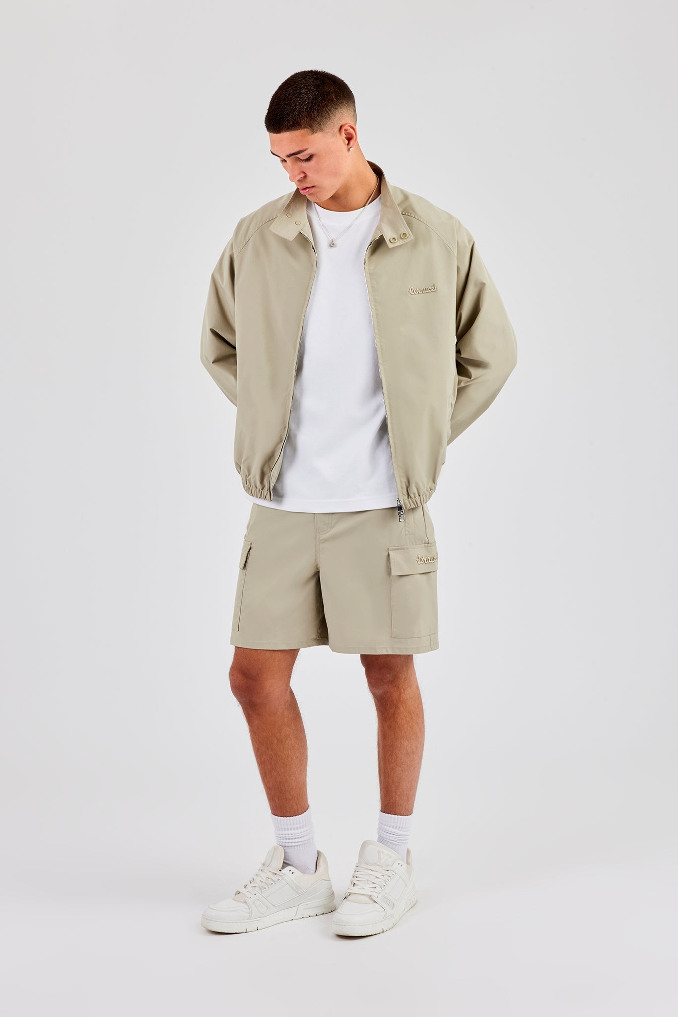 Funnel Neck Jacket - Green