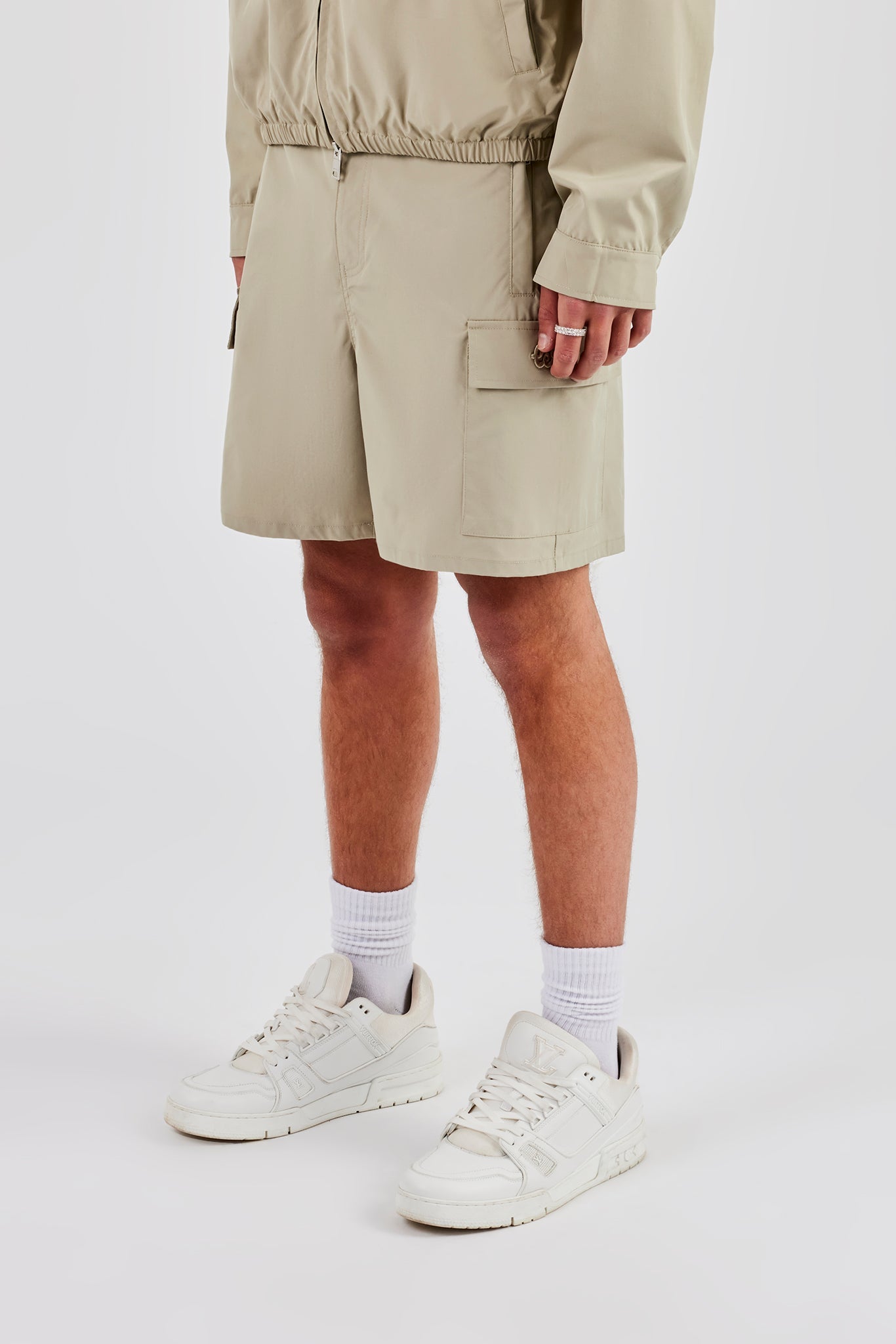 Relaxed Cargo Short - Stone