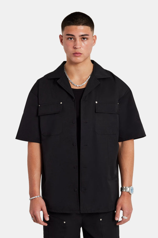 Carpenter Nylon Embroidered Shirt - Black