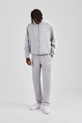 Contrast Panel Tracksuit - Grey