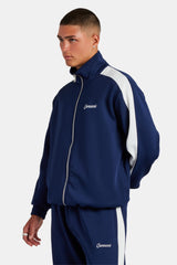 Contrast Panel Tracksuit - Navy