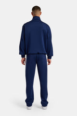 Contrast Panel Tracksuit - Navy