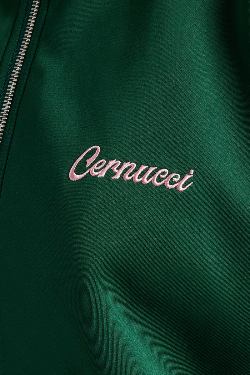 Contrast Panel Track Jacket - Green