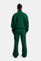 Womens Contrast Panel Tracksuit - Green