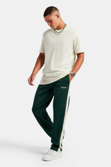 Contrast Panel Track Pant - Forest