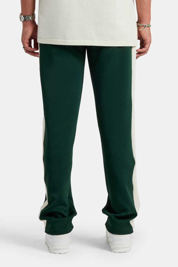 Contrast Panel Track Pant - Forest