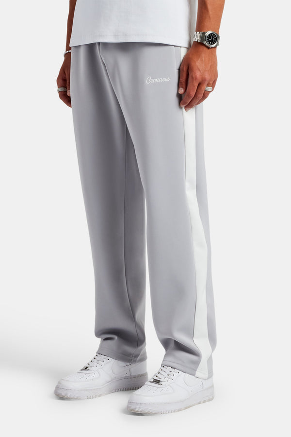 Contrast Panel Track Pant - Grey
