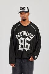 Long Sleeve Mesh 86 Jersey - Black