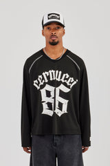Long Sleeve Mesh 86 Jersey - Black