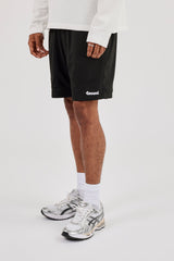 Relaxed Mesh Logo Short - Black