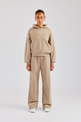 Rope Embroidery Tracksuit - Taupe