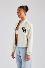 CN Twill Bomber Jacket - Off White