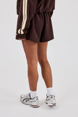 Butter Yellow Taping Short - Chocolate