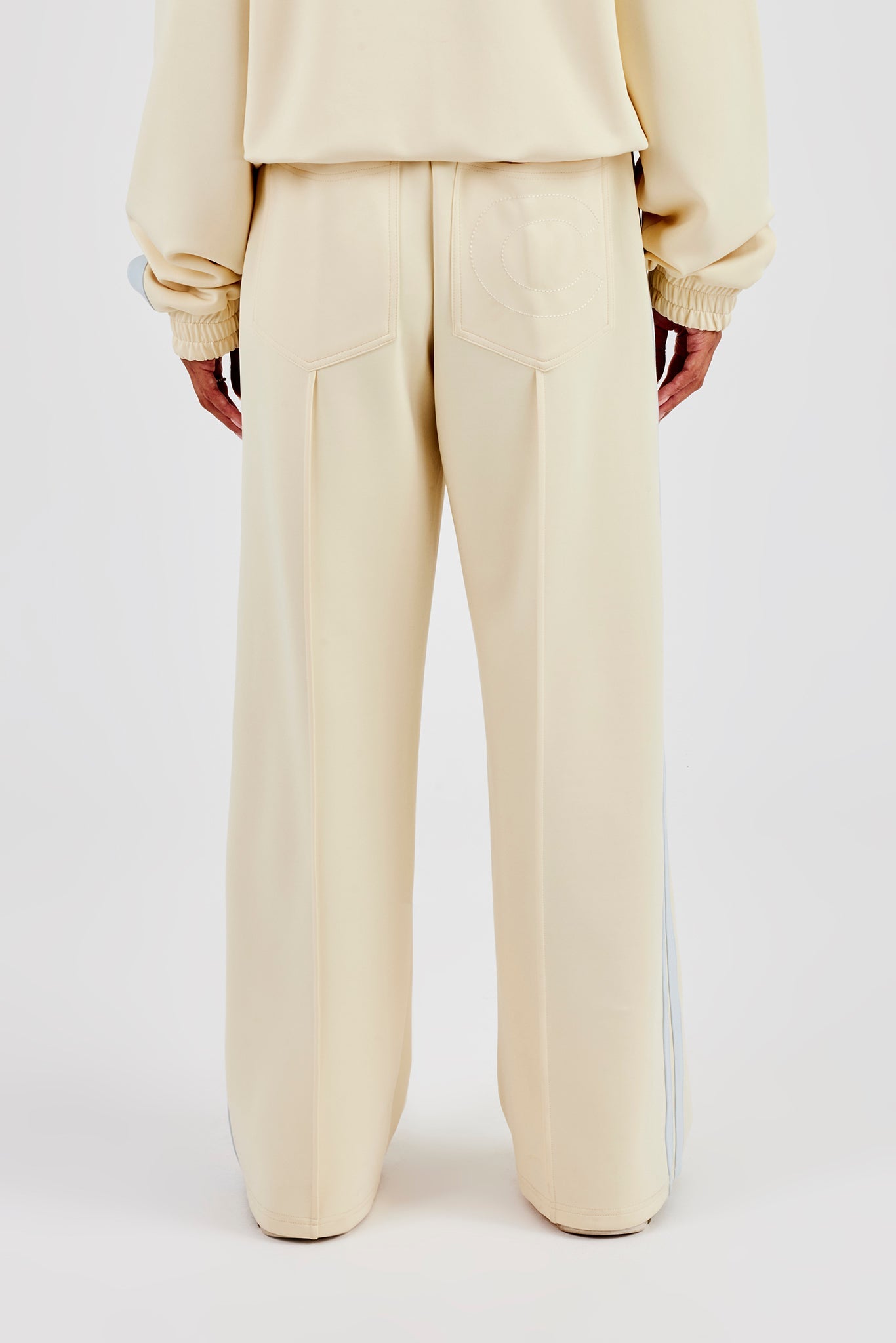 Taping Wide Leg Pant - Butter Yellow