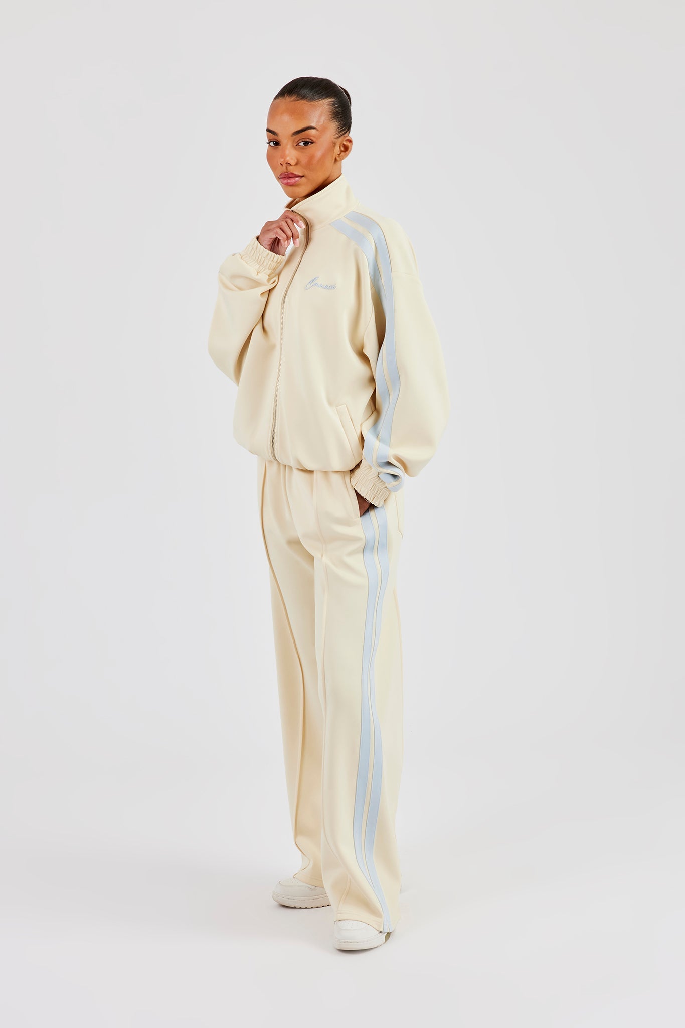 Taping Wide Leg Pant - Butter Yellow