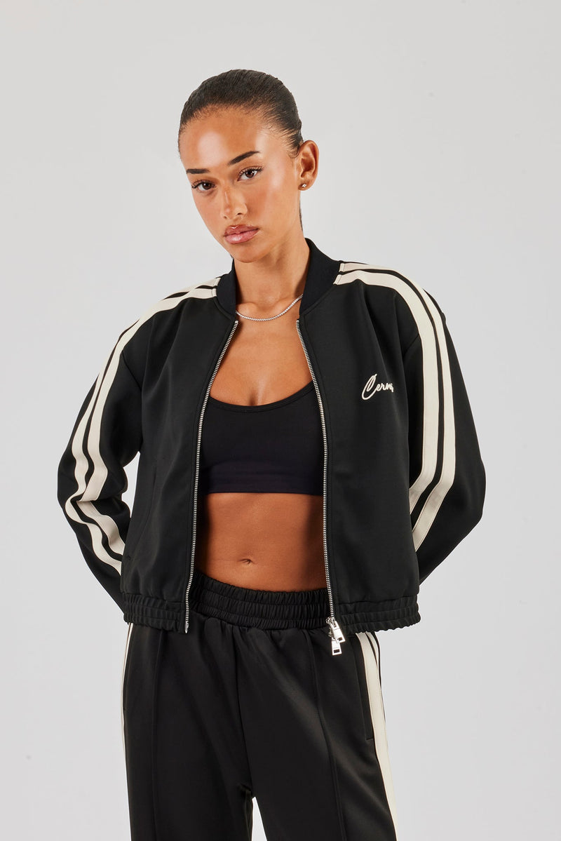 Taping Bomber Jacket - Black