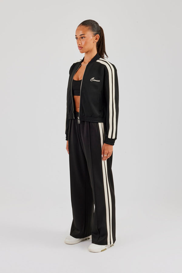 Taping Bomber Tracksuit - Black