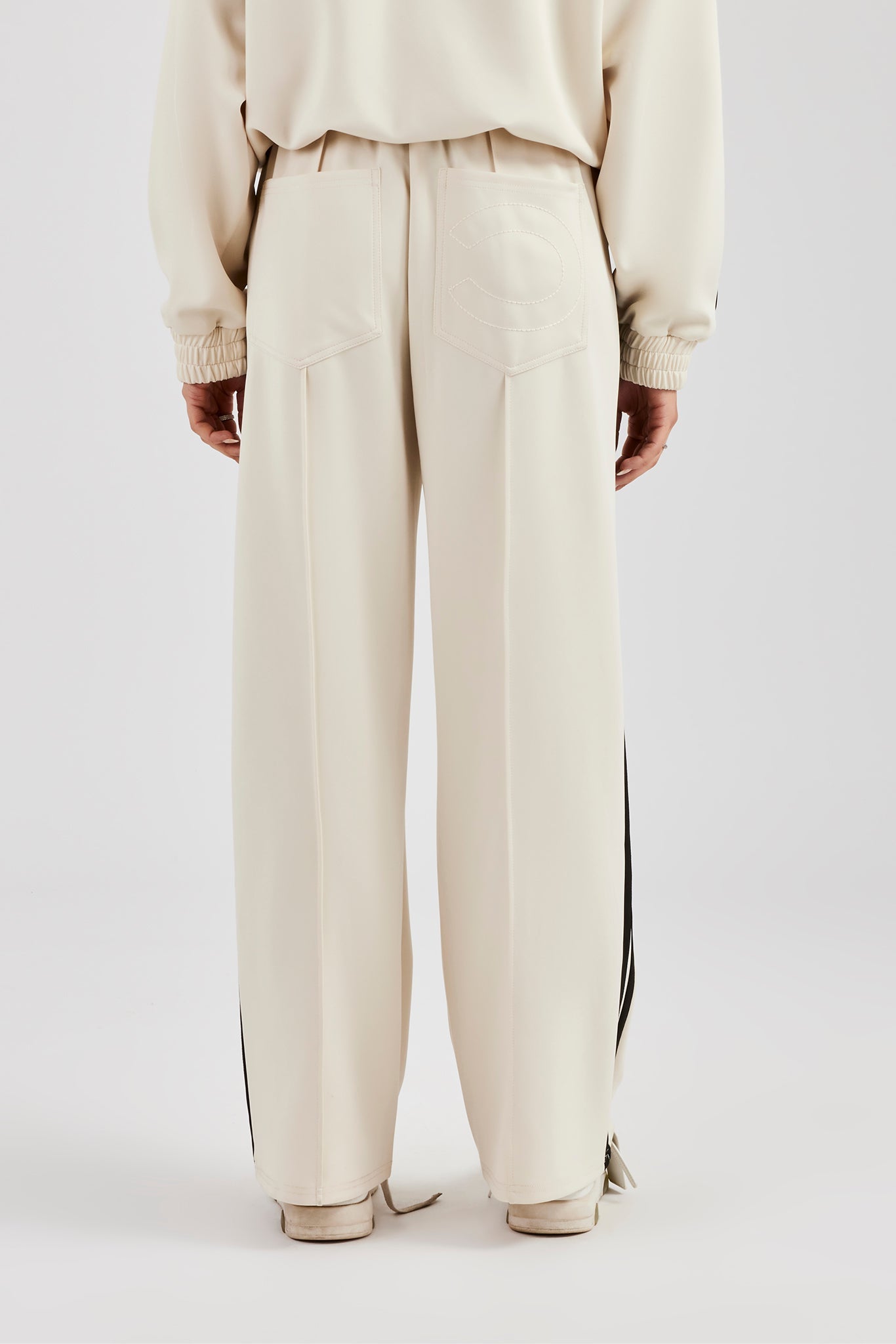 Taping Straight Leg Track Pant - Off White