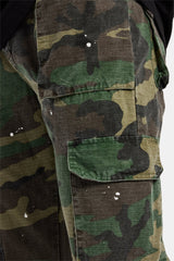 Stacked Leg Camo Cargo Trouser  - Camo