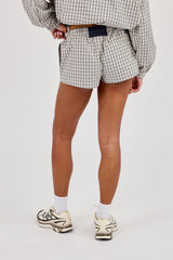 Check Button Short - Off White