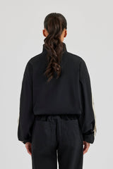 Nylon Taping Track Jacket - Black