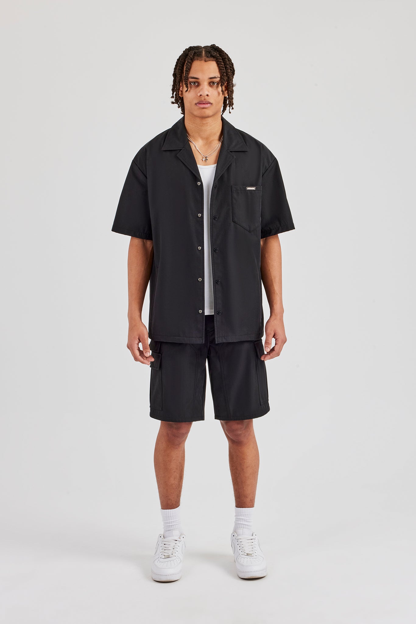 Nylon Cargo Short - Black