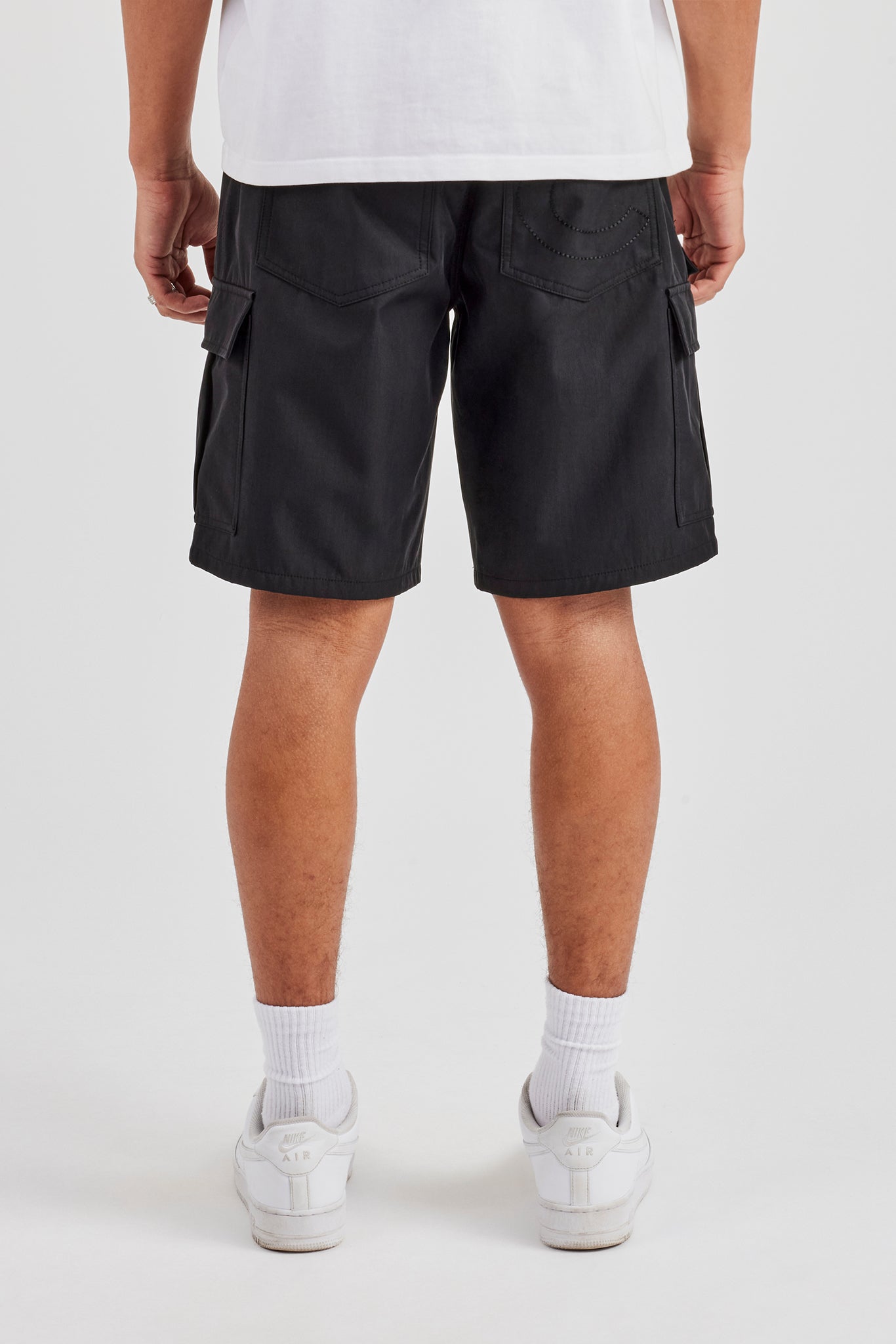 Nylon Cargo Short - Black