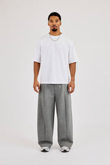 Scuba Barrel Leg Trouser - Dark Grey
