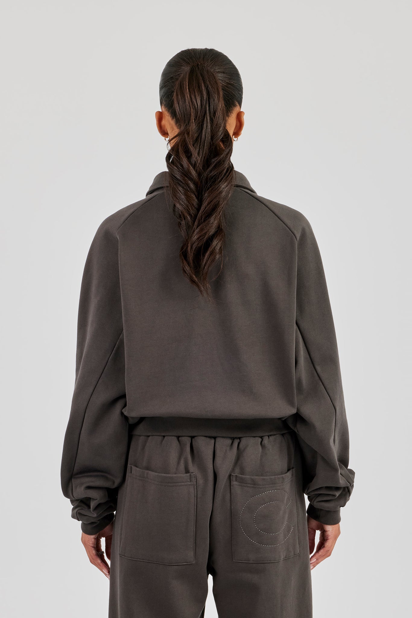 Polo Sweatshirt - Coffee
