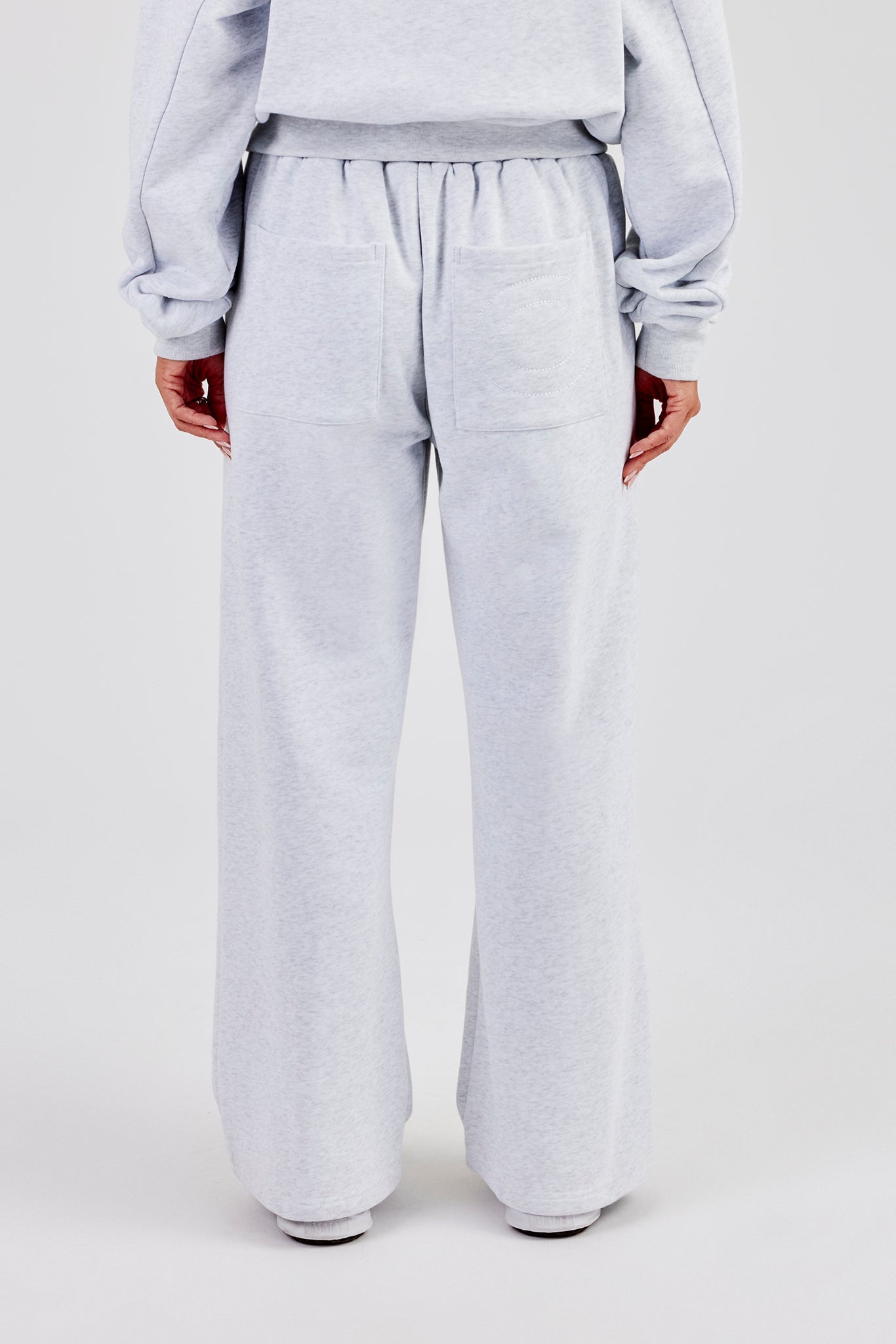 Wide Leg Jogger - Heather Grey
