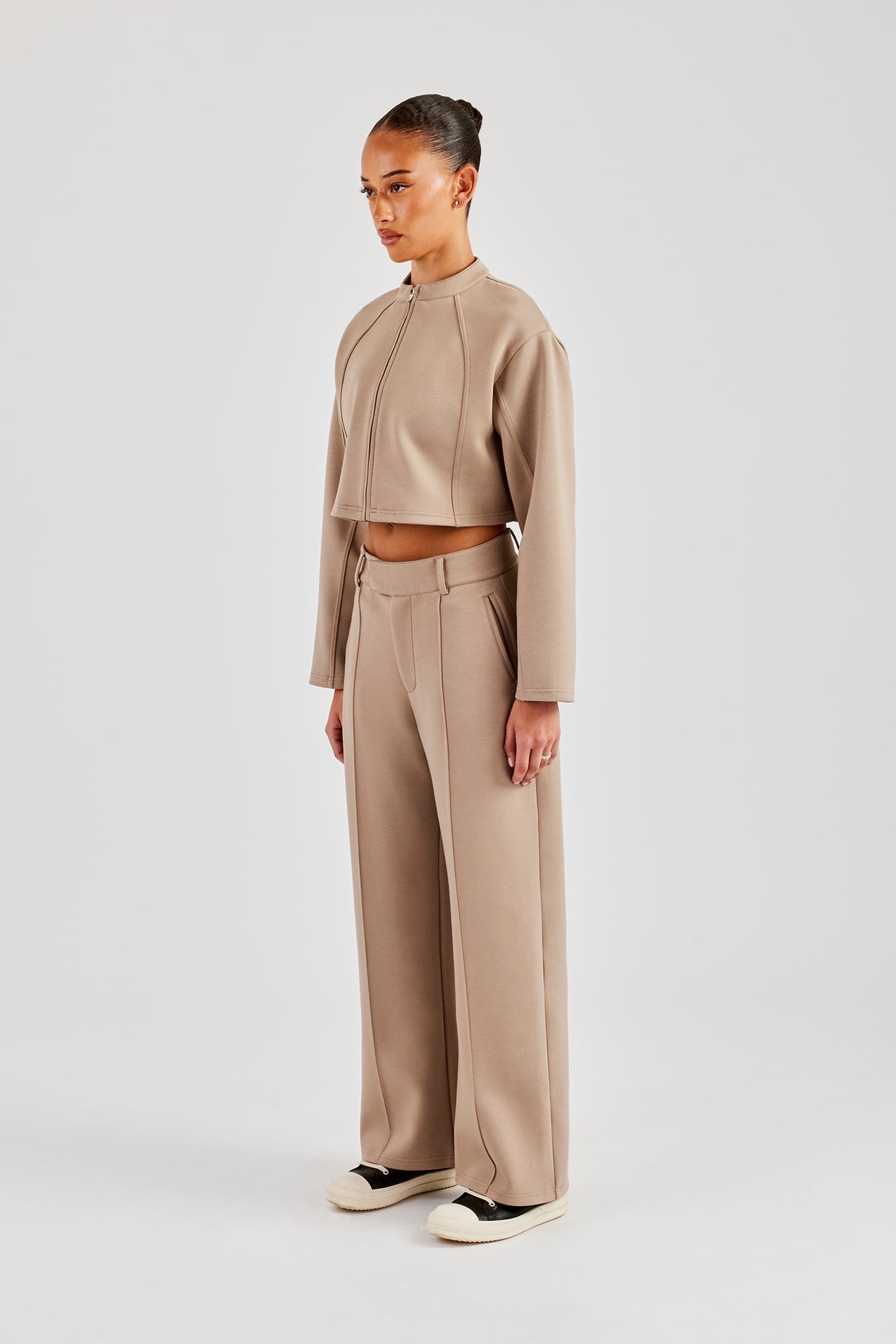 Scuba Tailored Jacket & Trouser - Taupe