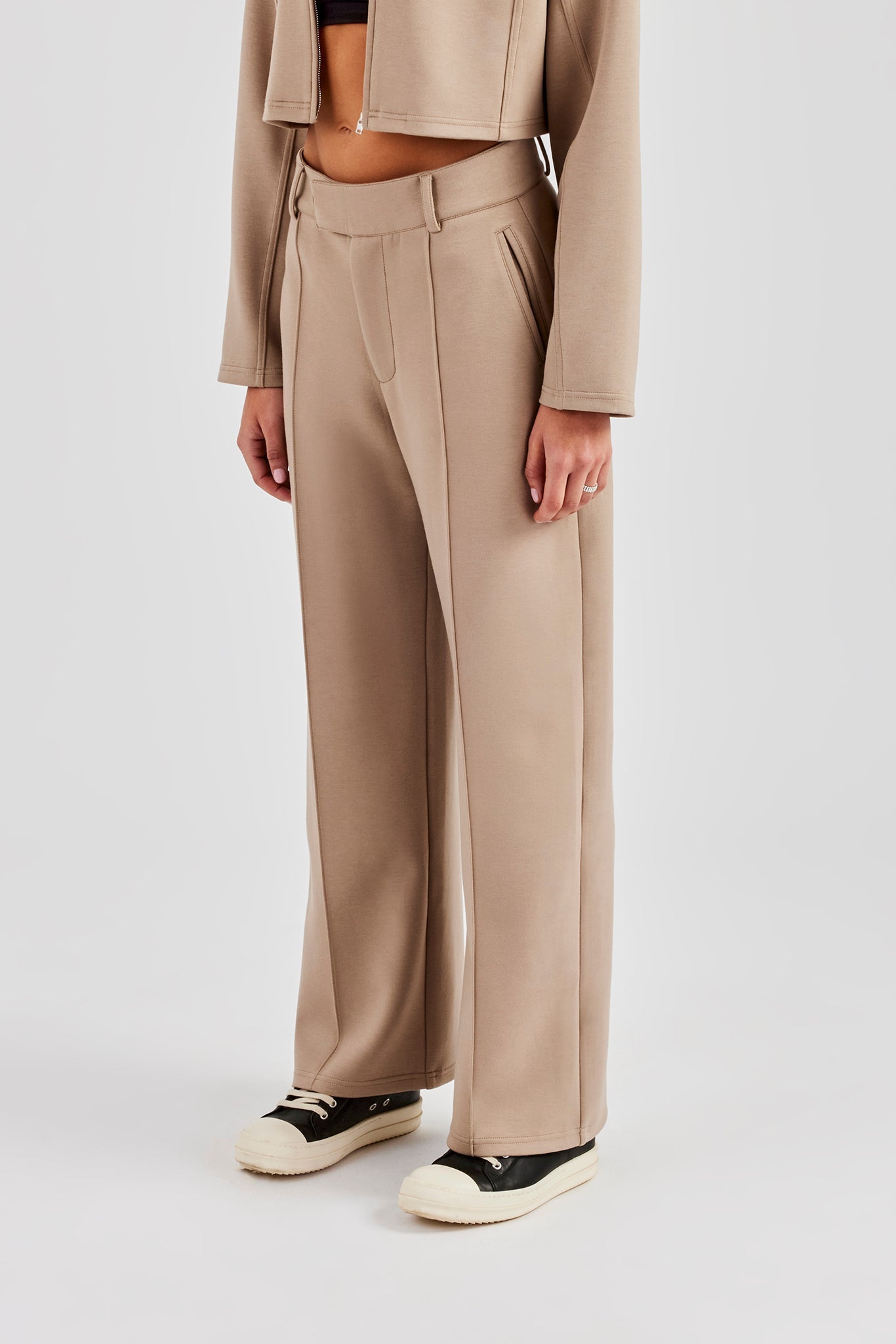 Scuba Tailored Trouser - Taupe