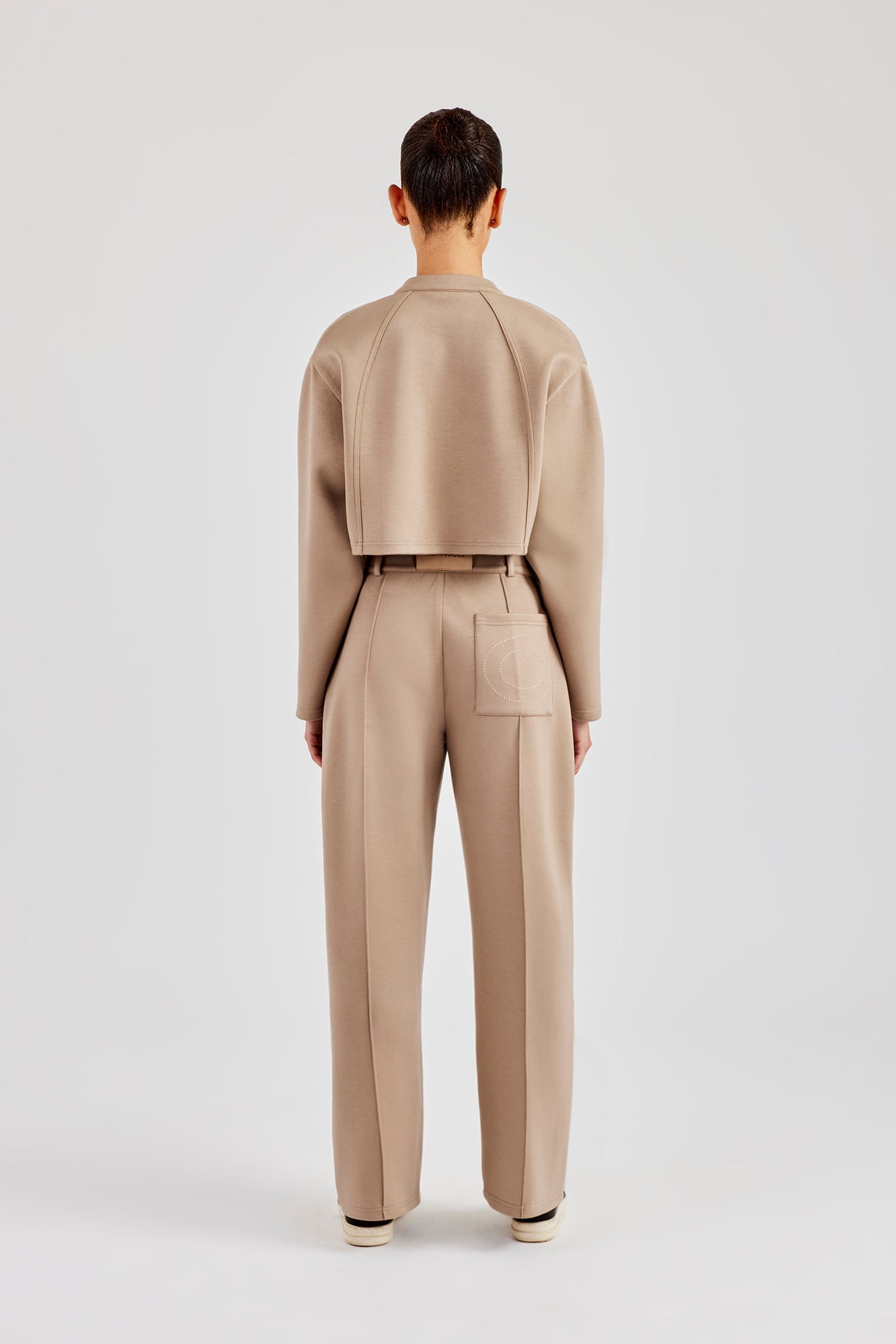 Scuba Tailored Jacket & Trouser - Taupe