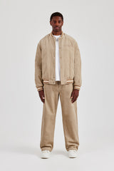 Cord Bomber Jacket & Baggy Fit Trouser - Taupe