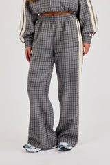 Check Taping Trouser - Grey