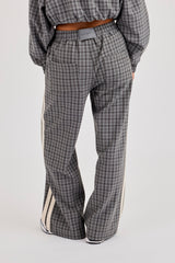 Check Taping Trouser - Grey