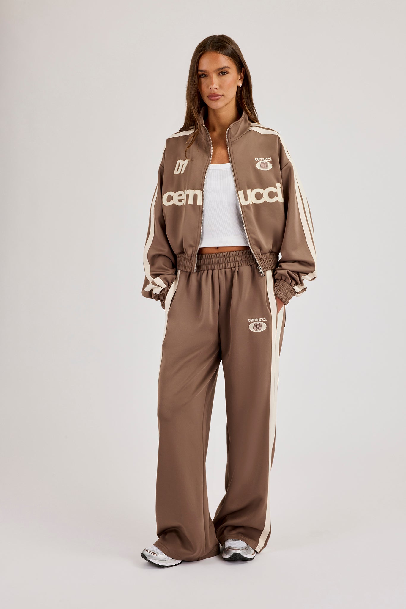 Baggy Taping Jogger - Taupe