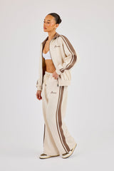 Taping Contrast Collar Tracksuit - Off White
