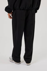 Ottoman Rib Relaxed Jogger - Black