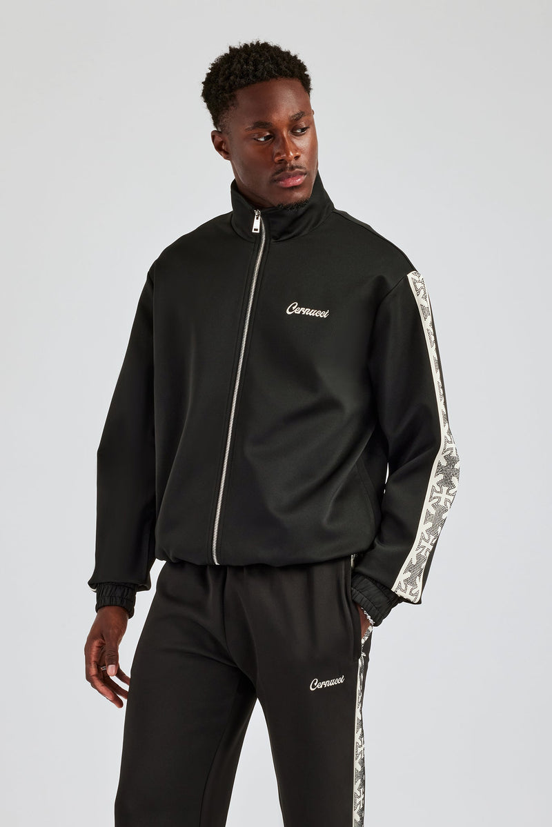 Men Rhinestone Track Suits Rhinestone Embellished Track Jacket - Black | Mens Outerwear | Shop ...