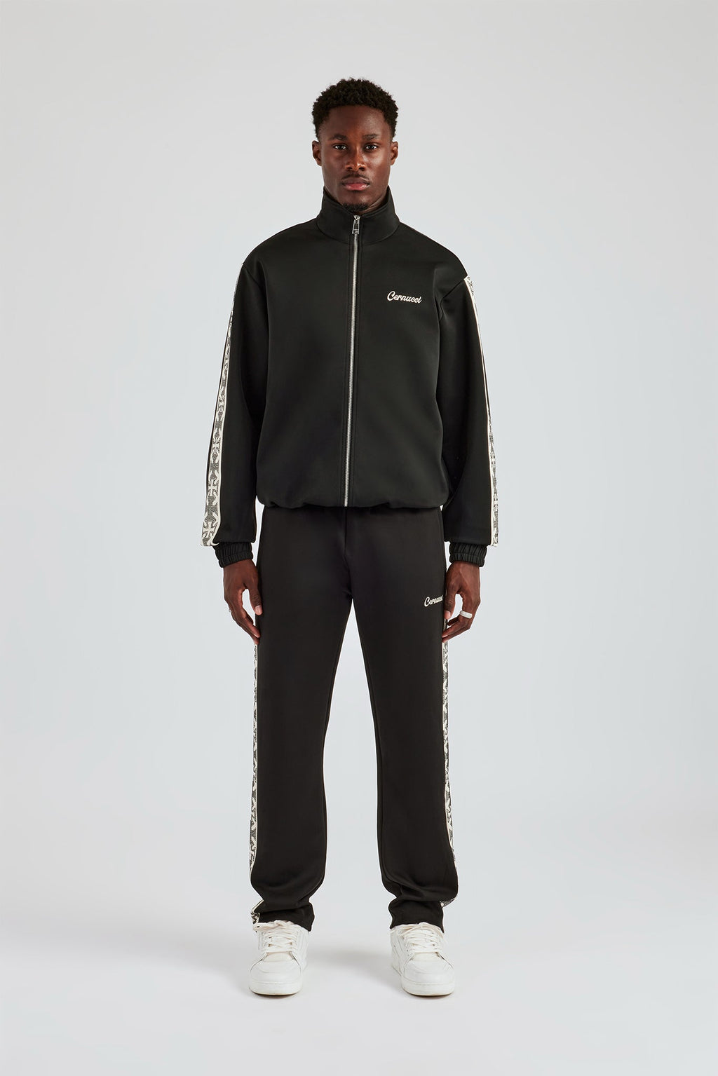 Men Rhinestone Track Suits Rhinestone Embellished Tracksuit - Black | Mens Sets | Shop Tracksuits ...